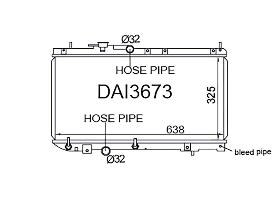 Daihatsu Charade G200 / Pyzar G300 1993-2000 [Wide - EFI - Bleed Pipe]