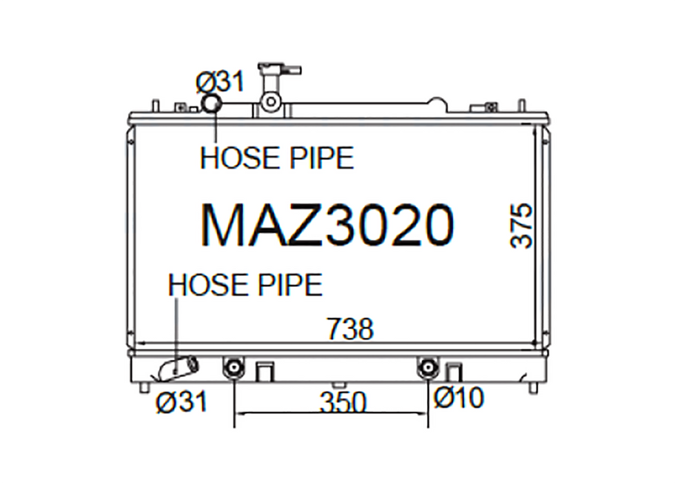 Mazda 6 / Atenza [GG] 4Cyl Petrol 2002-2008 [No Bleed Pipe]