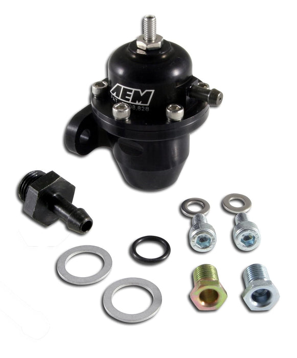 AEM Electronics AEM Electronics Billet Adjustable Fuel Pressure Regulators 25-300BK Autofit