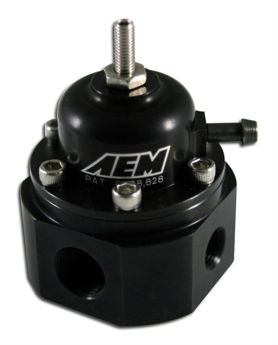 AEM Electronics AEM Electronics Billet Adjustable Fuel Pressure Regulators 25-302BK Autofit