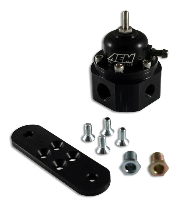 AEM Electronics AEM Electronics Billet Adjustable Fuel Pressure Regulators 25-302BK Autofit