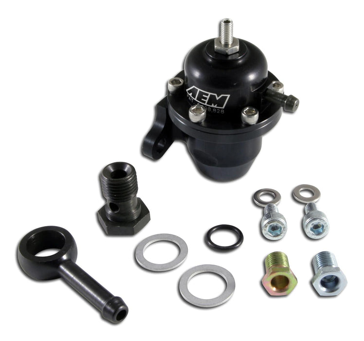 AEM Electronics AEM Electronics Billet Adjustable Fuel Pressure Regulators 25-304BK Autofit