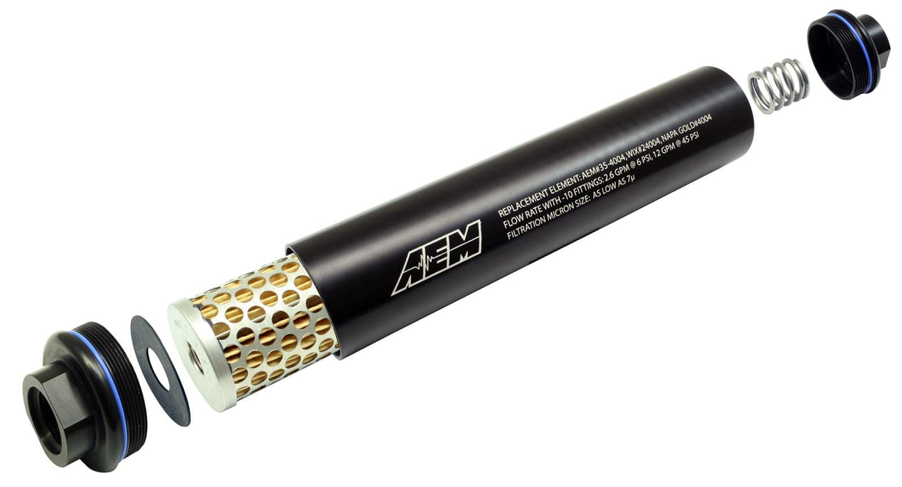 AEM Electronics AEM Electronics Universal High-Flow Inline Fuel Filters 25-201BK Autofit