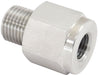 Aeroflow Aeroflow Aeroflow 1/2"-20 Male Reducer to Female Inverted Flare 3/8"-24 - Stainless Steel (AF391-05-03SS) Autofit
