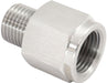 Aeroflow Aeroflow Aeroflow 1/2"-20 Male Reducer to Female Inverted Flare 9/16"-20 - Stainless Steel (AF391-05-06SS) Autofit