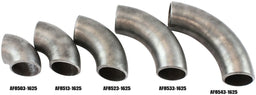 Aeroflow Aeroflow Aeroflow 1-5/8" (42mm) Steam Pipe Tube, 45 Degree Bend, 1.5D Radius (AF8502-1625) Autofit