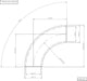 Aeroflow Aeroflow Aeroflow 1-5/8" (42mm) Steam Pipe Tube, 90 Degree Bend, 2.5D Radius (AF8533-1625) Autofit