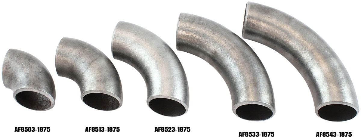Aeroflow Aeroflow Aeroflow 1-7/8" (48mm) Steam Pipe Tube, 90 Degree Bend, 2.5D Radius (AF8533-1875) Autofit