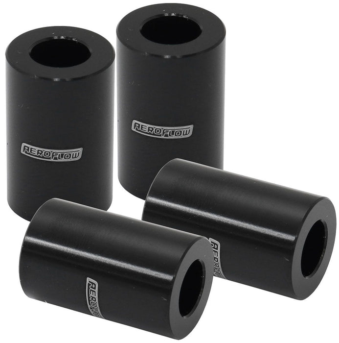 Aeroflow Aeroflow Aeroflow Billet Aluminium Bolt Spacers, Black (AF64-4378BLK) Autofit
