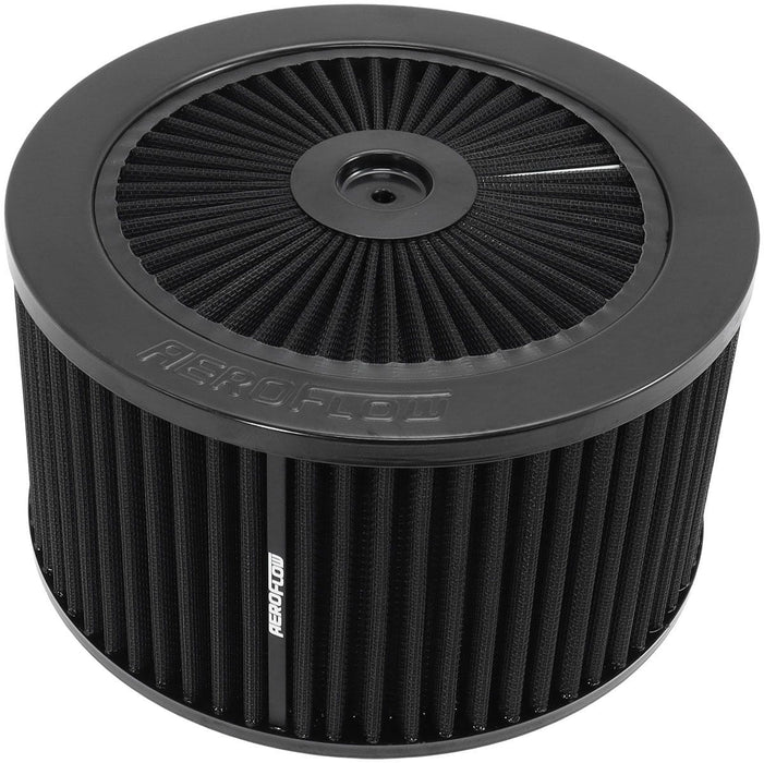 Aeroflow Aeroflow Aeroflow Black Full Flow Air Filter Assembly with (AF2251-1375) Autofit