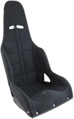 Aeroflow Aeroflow Aeroflow Black Tweed Seat Cover to Suit Pro Street Drag 15" Aluminium Race Seat (AF93-1150BLK) Autofit
