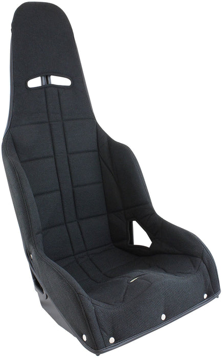 Aeroflow Aeroflow Aeroflow Black Tweed Seat Cover to Suit Pro Street Drag 15" Aluminium Race Seat (AF93-1150BLK) Autofit