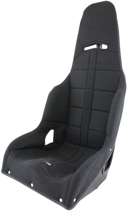 Aeroflow Aeroflow Aeroflow Black Tweed Seat Cover to Suit Pro Street Drag 16" Aluminium Race Seat (AF93-1160BLK) Autofit