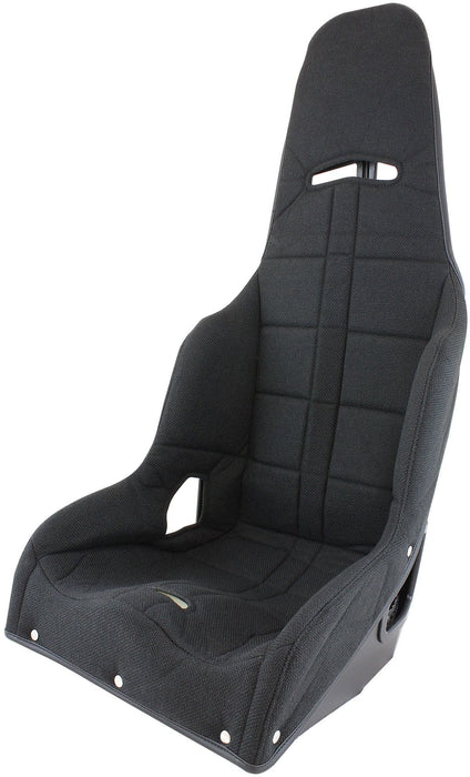 Aeroflow Aeroflow Aeroflow Black Tweed Seat Cover to Suit Pro Street Drag 16" Aluminium Race Seat (AF93-1160BLK) Autofit