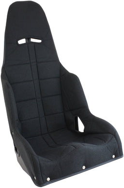 Aeroflow Aeroflow Aeroflow Black Tweed Seat Cover to Suit Pro Street Drag 17" Aluminium Race Seat (AF93-1170BLK) Autofit