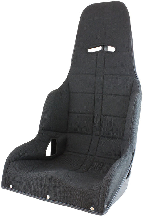 Aeroflow Aeroflow Aeroflow Black Tweed Seat Cover to Suit Pro Street Drag 18.5" Aluminium Race Seat (AF93-1185BLK) Autofit