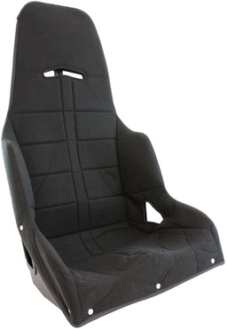 Aeroflow Aeroflow Aeroflow Black Tweed Seat Cover to Suit Pro Street Drag 20" Aluminium Race Seat (AF93-1200BLK) Autofit