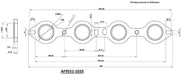 Aeroflow Aeroflow Aeroflow GM LS Stainless Steel Header Flange (AF9551-1035SS) Autofit