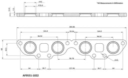 Aeroflow Aeroflow Aeroflow Nissan SR20 Stainless Steel Header Flange (AF9551-1022SS) Autofit