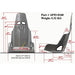 Aeroflow Aeroflow Aeroflow Pro Street Drag 16" Aluminium Race Seat, Raw Finish Autofit