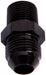 Aeroflow Performance Black Finish NPT to Straight Male Flare Adapter 1/2" to -6AN AF816-06-08BLK Autofit