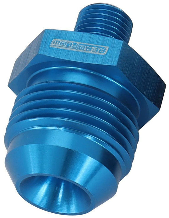 Aeroflow Performance Blue Finish Metric to Male Flare Adapter M10 x 1mm to -10AN AF743-10 Autofit
