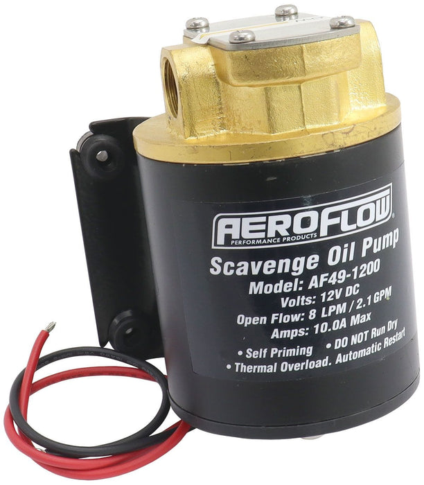 Aeroflow Performance Electric Oil Transfer/Scavenge Gear Pump Electric Oil Transfer/Scavenge Gear Pump AF49-1200 Autofit