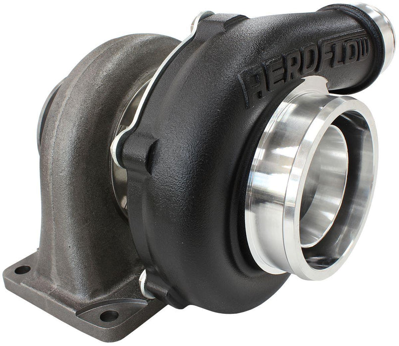 Aeroflow Performance External Wastegate, T3 Inlet Flange, V-Band Exhaust Flange BOOSTED 5855 .63 Turbocharger 750HP, Hi Temp Black Finish AF8005-3005BLK Autofit