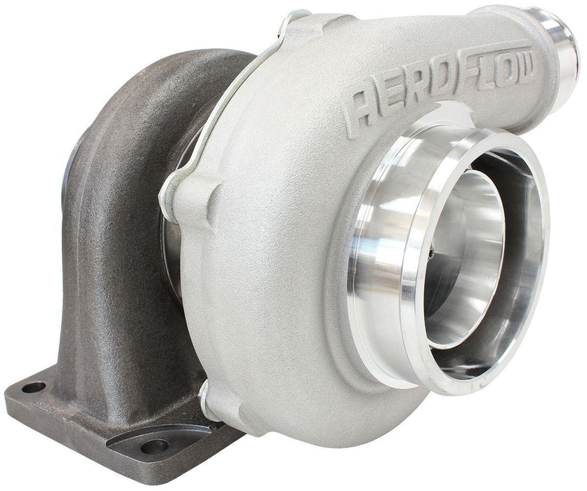 Aeroflow Performance External Wastegate, T3 Inlet Flange, V-Band Exhaust Flange BOOSTED 5855 .63 Turbocharger 750HP, Natural Cast Finish AF8005-3005 Autofit
