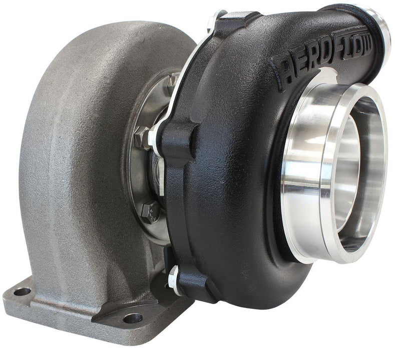 Aeroflow Performance External Wastegate, T3 Inlet Flange, V-Band Exhaust Flange BOOSTED 5862 1.06 Turbocharger 750HP, Hi Temp Black Finish AF8005-3012BLK Autofit
