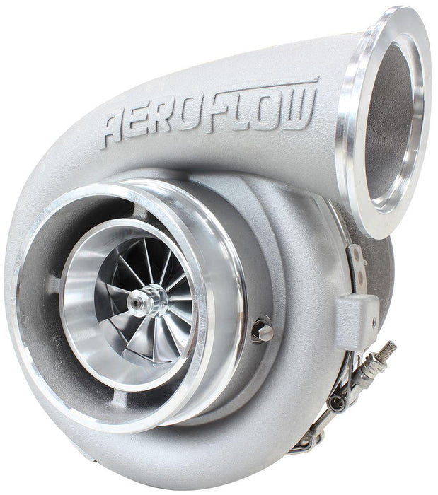 Aeroflow Performance External Wastegate, T4 Twin Entry Inlet Flange, V-Band Exhaust Flange BOOSTED 7075 T4 1.15 Turbocharger 950HP, Natural Cast Finish AF8005-4004 Autofit