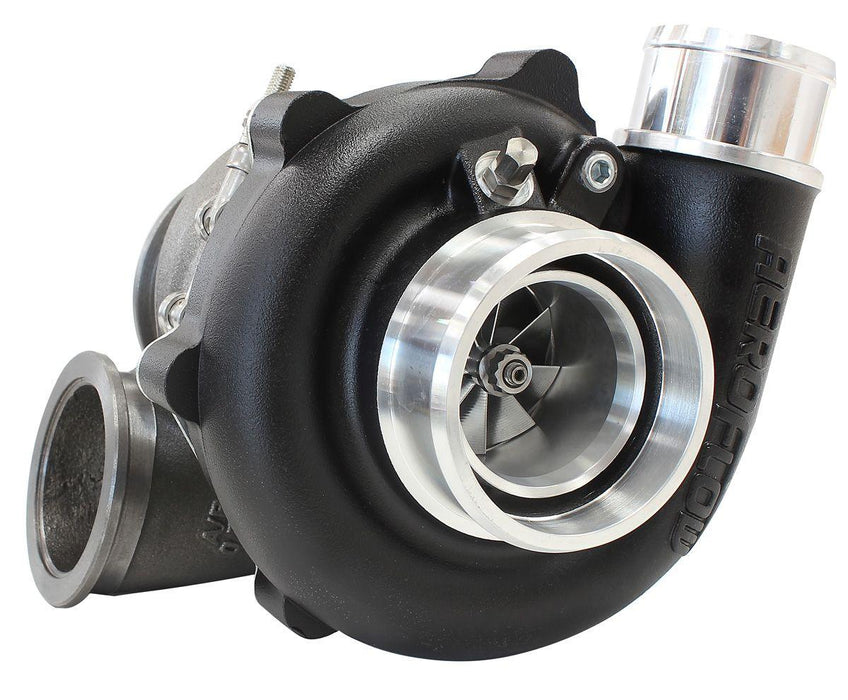 Aeroflow Performance External Wastegate, V-Band Inlet & Exhaust Flanges BOOSTED 4849 .72 Reverse Rotation Turbocharger 550HP, Hi Temp Black Finish AF800 Autofit
