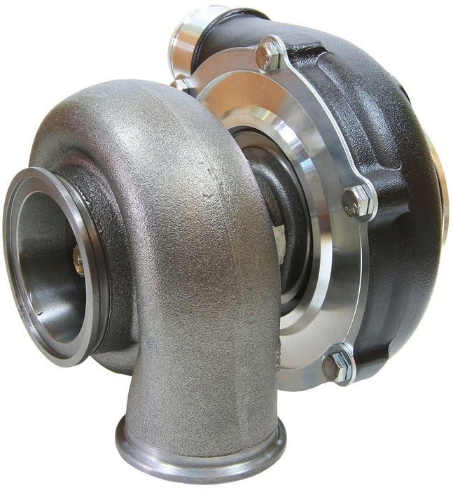 Aeroflow Performance External Wastegate, V-Band Inlet & Exhaust Flanges BOOSTED 5455 V-Band .83 Turbocharger 650HP, Hi Temp Black Finish AF8005-3031BLK Autofit