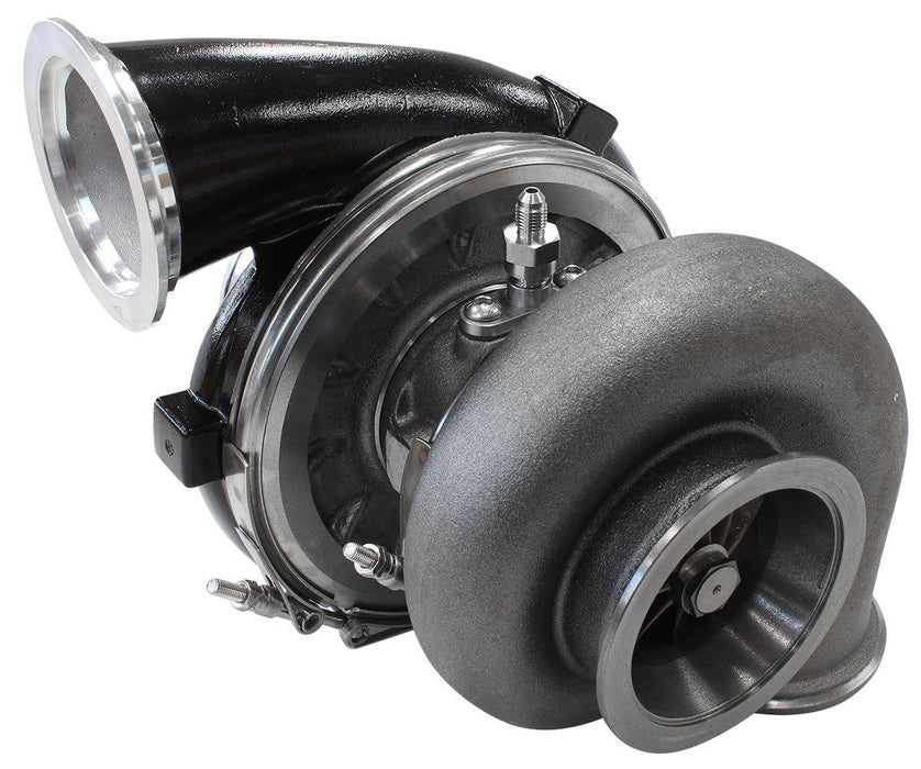 Aeroflow Performance External Wastegate, V-Band Inlet & Exhaust Flanges BOOSTED 7075 V-Band 1.16 Turbocharger 950HP, Hi Temp Black Finish AF8005-4014BLK Autofit
