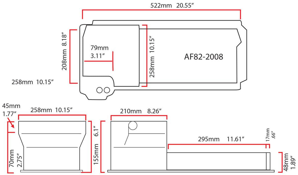 Aeroflow Performance Holds 6.65 Litres, Extra Oil Filter Clearance Fabricated GM LS Rear Sump Oil Pan with Oil Filter Attachment AF82-2008 Autofit
