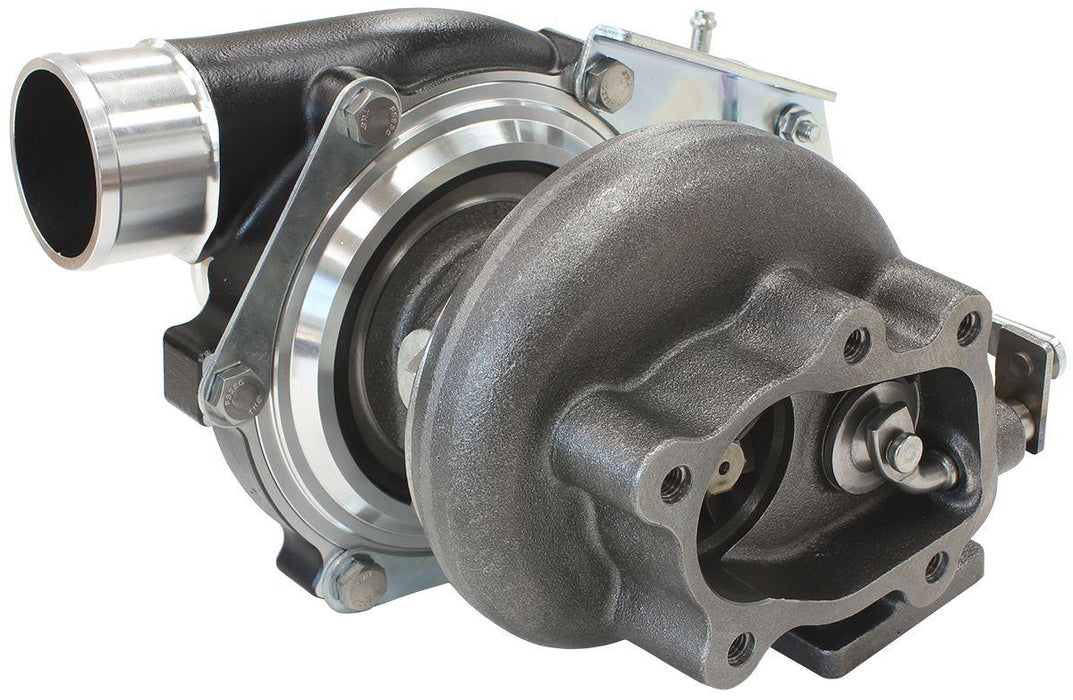 Aeroflow Performance Internal Wastegate, T25 / T28 Inlet Flange, 5-Bolt Exhaust Flange BOOSTED 4647 .64 Turbocharger 475HP, Hi Temp Black Finish AF8005-2000BLK Autofit