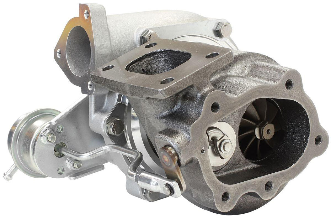 Aeroflow Performance Internal Wastegate, T25 / T28 Inlet Flange, 5-Bolt Exhaust Flange BOOSTED 4647 NISSAN .64 Turbocharger 440HP, Natural Cast Finish AF8005-2002 Autofit
