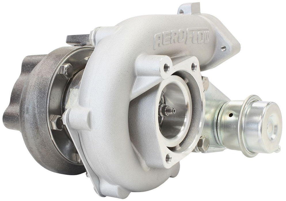 Aeroflow Performance Internal Wastegate, T25 / T28 Inlet Flange, 5-Bolt Exhaust Flange BOOSTED 4647 NISSAN .64 Turbocharger 440HP, Natural Cast Finish AF8005-2002 Autofit