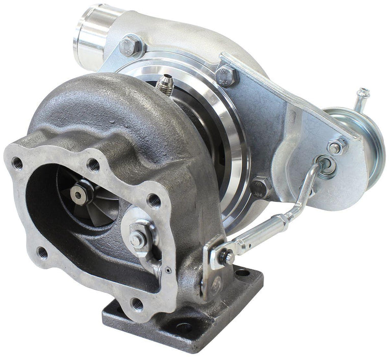 Aeroflow Performance Internal Wastegate, T25 / T28 Inlet Flange, 5-Bolt Exhaust Flange BOOSTED 5047 .64 Turbocharger 550HP, Natural Cast Finish AF8005-2020 Autofit