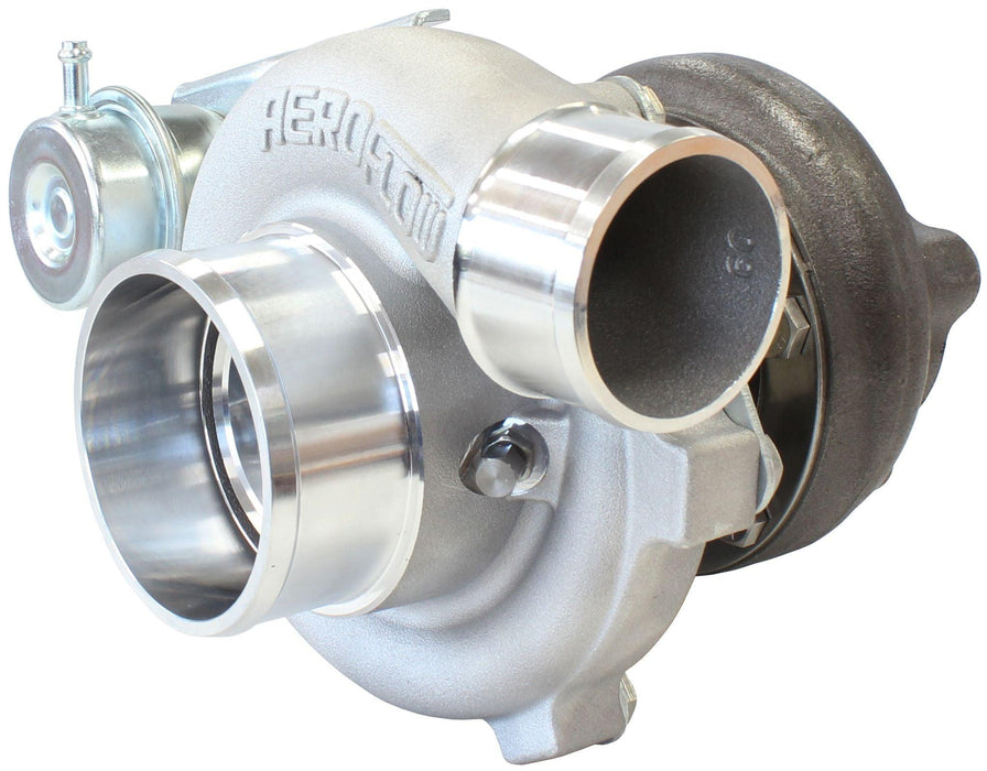 Aeroflow Performance Internal Wastegate, T25 / T28 Inlet Flange, 5-Bolt Exhaust Flange BOOSTED 5047 .64 Turbocharger 550HP, Natural Cast Finish AF8005-2020 Autofit