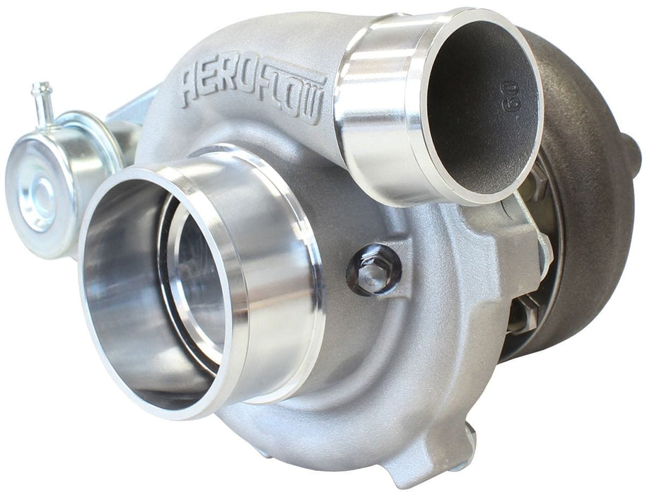 Aeroflow Performance Internal Wastegate, T25 / T28 Inlet Flange, 5-Bolt Exhaust Flange BOOSTED 5047 .86 Turbocharger 550HP, Natural Cast Finish AF8005-2021 Autofit