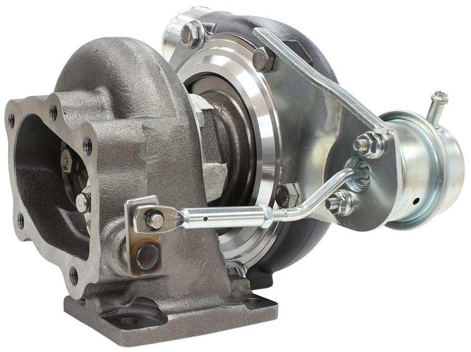 Aeroflow Performance Internal Wastegate, T25 / T28 Inlet Flange, 5-Bolt Exhaust Flange BOOSTED 5447 .64 Turbocharger 495HP, Hi Temp Black Finish AF8005-2005BLK Autofit