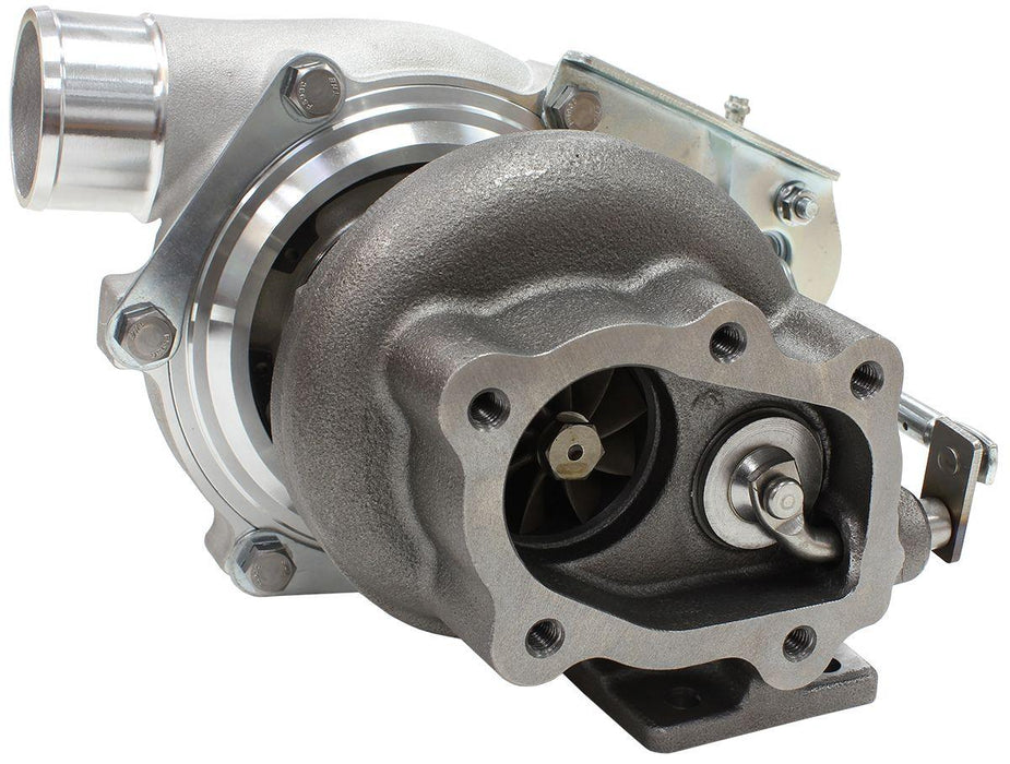 Aeroflow Performance Internal Wastegate, T25 / T28 Inlet Flange, 5-Bolt Exhaust Flange BOOSTED 5447 .64 Turbocharger 495HP, Natural Cast Finish AF8005-2005 Autofit