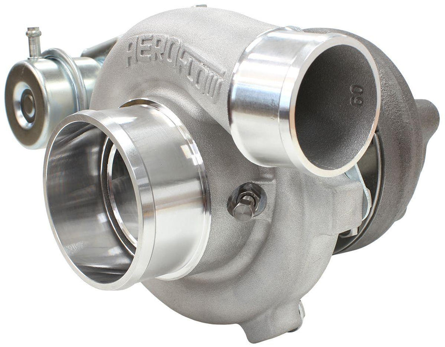 Aeroflow Performance Internal Wastegate, T25 / T28 Inlet Flange, 5-Bolt Exhaust Flange BOOSTED 5447 .64 Turbocharger 495HP, Natural Cast Finish AF8005-2005 Autofit