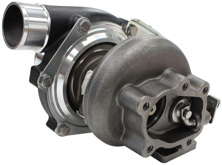 Aeroflow Performance Internal Wastegate, T25 / T28 Inlet Flange, 5-Bolt Exhaust Flange BOOSTED 5447 .86 Turbocharger 495HP, Hi Temp Black Finish AF8005-2006BLK Autofit
