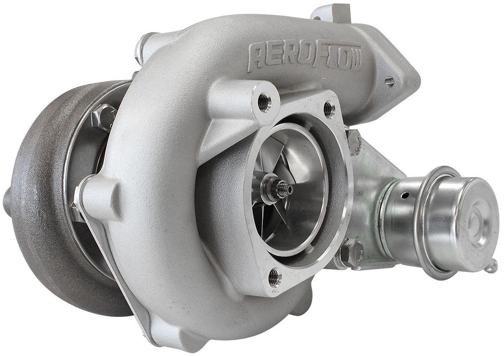 Aeroflow Performance Internal Wastegate, T25 / T28 Inlet Flange, 5-Bolt Exhaust Flange BOOSTED 5447 NISSAN .86 Turbocharger 525HP, Hi Temp Black Finish AF8005-2008 Autofit