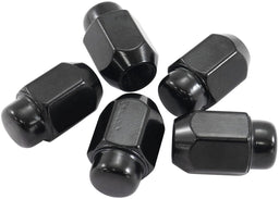 Aeroflow Performance Pack of 5, 60 Degree Taper Acorn Medium Closed Black Wheel Nuts - M12 x 1.25mm AF3025-2000 Autofit