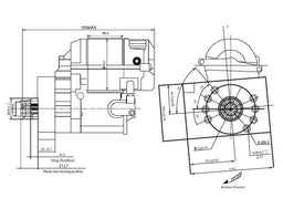 Aeroflow Performance Suit 153 Tooth Ring Gear, 1.4kw / 1.9hp Motor Holden 253-308 XPRO High Torque Starter AF4250-5308 Autofit