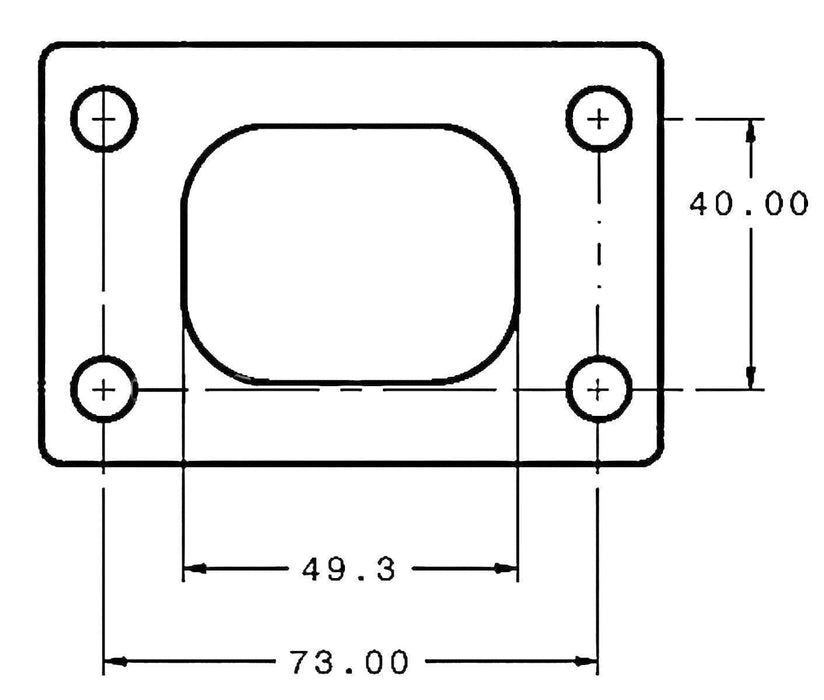 Aeroflow Performance Weld-On Suit GT25/GT28 T28 Stainless Steel Turbine Inlet Flange AF9551-0001 Autofit