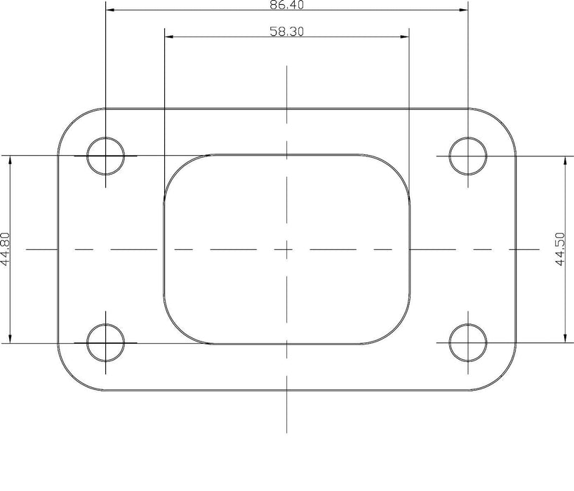 Aeroflow Performance Weld-On Suit GT30/GT35 T3 Stainless Steel Turbine Inlet Flange AF9551-0002 Autofit